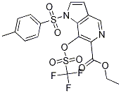 Ethyl 1-tosyl-7-(trifluoromethylsulfonyloxy)-1h-pyrrolo[3,2-c]pyridine-6-carboxylate Structure,1207175-44-7Structure