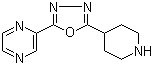 2-(5-(哌啶-4-基)-1,3,4-噁二唑-2-基)吡嗪结构式_1207175-56-1结构式