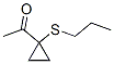 Ethanone, 1-[1-(propylthio)cyclopropyl]-(9ci) Structure,120778-94-1Structure