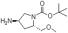 Tert-butyl (2s,4r)-4-amino-2-(methoxymethyl)pyrrolidine-1-carboxylate Structure,1207853-53-9Structure