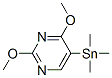 Pyrimidine, 2,4-dimethoxy-5-(trimethylstannyl)-(9ci) Structure,120825-36-7Structure