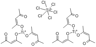 Bis[tris(acetylacetonate)titanium(IV)] Hexachlorotitanate(IV) Structure,12088-57-2Structure