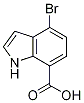 4-Bromo-1h-indole-7-carboxylicacid Structure,1211594-25-0Structure