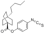 4-Isothiocyanatophenyl 4-pentylbicyclo[2.2.2]octane-1-carboxylate Structure,121235-90-3Structure