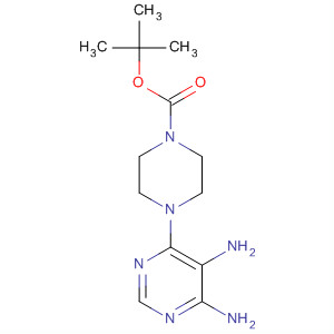 Tert-butyl 4-(5,6-diaminopyrimidin-4-yl)piperazine-1-carboxylate Structure,121370-62-5Structure