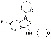 6-Bromo-1-(tetrahydro-2h-pyran-2-yl)-n-(tetrahydro-2h-pyran-4-yl)-1h-indazol-3-amine Structure,1214900-68-1Structure