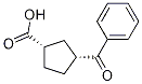 Cyclopentanecarboxylic acid, 3-benzoyl-, (1s,3r)- Structure,1215032-39-5Structure