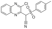 (3-Chloro-quinoxalin-2-yl)-(toluene-4-sulfonyl)-acetonitrile Structure,121512-59-2Structure