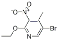 5-Bromo-2-ethoxy-4-methyl-3-nitropyridine Structure,1215206-58-8Structure