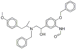 rac-N-苄基-N-[2-羟基l-2-(4-苄氧基-3-甲酰胺苯基)-乙基]-3-(4-甲氧基苯基)-2-丙胺-d6结构式_1216518-77-2结构式