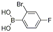 (2-Bromo-4-fluorophenyl)boronic acid Structure,1217501-12-6Structure