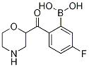 5-氟-2-(吗啉羰基)苯硼酸结构式_1217501-26-2结构式