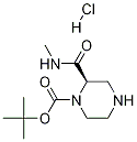 (R) 1-Boc-2-(甲基氨基甲酰)哌嗪盐酸盐结构式_1217826-94-2结构式