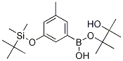 3-(叔丁基二甲基甲硅烷基氧基)-5-甲基苯硼酸频那醇酯结构式_1218789-84-4结构式