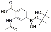 2-乙酰氨基-4-(4,4,5,5-四甲基-1,3,2-二噁硼烷-2-基)苯甲酸结构式_1218789-96-8结构式