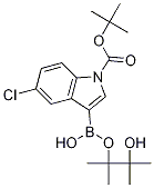 1-Boc-5-chloroindole-3-boronic acid, pinacol ester Structure,1218790-30-7Structure