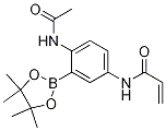 2-乙酰氨基-5-丙烯酰胺苯硼酸频那醇酯结构式_1218791-33-3结构式