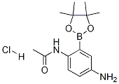 2-乙酰氨基-5-氨基苯硼酸频那醇酯盐酸盐结构式_1218791-41-3结构式