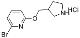 2-Bromo-6-(pyrrolidin-3-ylmethoxy)pyridine hydrochloride Structure,1220020-45-0Structure