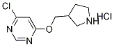 4-Chloro-6-(pyrrolidin-3-ylmethoxy)pyrimidine hydrochloride Structure,1220038-29-8Structure