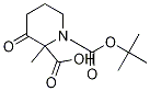 1-(Tert-butoxycarbonyl)-2-methyl-3-oxopiperidine-2-carboxylic acid Structure,122019-53-8Structure