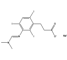 碘泊酸钠结构式_1221-56-3结构式