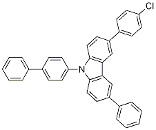 9-(Biphenyl-4-yl)-3-(4-chlorophenyl)-6-phenyl-9h-carbazole Structure,1221238-04-5Structure