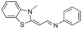 Benzenamine, n-[(3-methyl-2(3h)-benzothiazolylidene)ethylidene]-(9ci) Structure,1222-84-0Structure