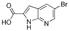 5-Bromo-1h-pyrrolo[2,3-b]pyridine-2-carboxylic acid Structure,1222175-20-3Structure