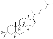 胆甾烷-D2结构式_122241-86-5结构式