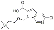 5-Chloro-1-((2-(trimethylsilyl)ethoxy)methyl)-1h-pyrrolo[2,3-c]pyridine-2-carboxylic acid Structure,1223748-24-0Structure