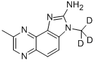 2-氨基-3,8-二甲基咪唑并[4,5-f]喹噁啉-d3结构式_122457-31-2结构式