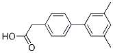 2-(3,5-Dimethyl-[1,1-biphenyl]-4-yl)aceticacid Structure,1225598-10-6Structure