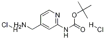 2-(Boc-氨基)-4-(氨基甲基)吡啶双盐酸盐结构式_1226776-85-7结构式