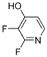 2,3-二氟吡啶-4-醇结构式_1227579-00-1结构式
