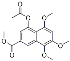 4-(乙酰基氧基)-5,7,8-三甲氧基-2-萘羧酸甲酯结构式_122849-62-1结构式