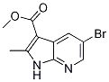 5-Bromo-2-methyl-1h-pyrrolo[2,3-b]pyridine-3-carboxylic acid methyl ester Structure,1228551-75-4Structure