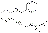 3-(苄氧基)-2-(3-((叔丁基二甲基甲硅烷基)氧基)-1-丙炔-1-基)吡啶结构式_1228666-14-5结构式