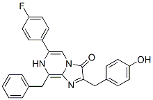 Imidazo[1,2-a]pyrazin-3(7h)-one, 6-(4-fluorophenyl)-2-[(4-hydroxyphenyl)methyl]-8-(phenylmethyl)- Structure,123437-48-9Structure