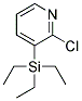 Pyridine, 2-chloro-3-(triethylsilyl)-(9ci) Structure,123506-74-1Structure