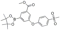 3-[4-(Methylsulfonyl)phenoxy]-5-(4,4,5,5-tetramethyl-1,3,2-dioxaborolan-2-yl)benzoic acid methyl ester Structure,1235567-13-1Structure