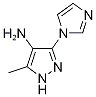 3-(1H-imidazol-1-yl)-5-methyl-1h-pyrazol-4-amine Structure,1239479-70-9Structure