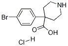 4-(4-Bromophenyl)piperidine-4-carboxylic acid hydrochloride Structure,1241725-63-2Structure