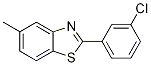 2-(3-Chlorophenyl)-5-methylbenzo[d]thiazole Structure,1242303-21-4Structure