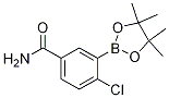 4-氯-3-(4,4,5,5-四甲基-1,3,2-二噁硼烷-2-基)苯甲酰胺结构式_1242422-55-4结构式