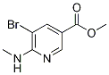 Methyl 5-bromo-6-(methylamino)pyridine-3-carboxylate Structure,1244016-90-7Structure