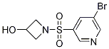 1-(5-Bromopyridin-3-ylsulfonyl)azetidin-3-ol Structure,1244060-05-6Structure