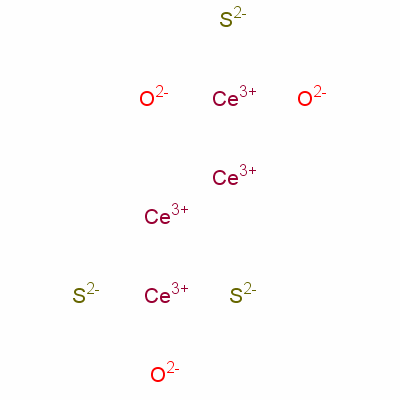 氧硫化铈结构式_12442-45-4结构式