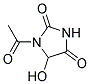 (9ci)-1-乙酰基-5-羟基-2,4-咪唑啉二酮结构式_124443-50-1结构式