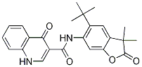 N-(5-(叔丁基)-3,3-二甲基-2-氧代-2,3-二氢苯并呋喃-6-基)-4-氧代-1,4-二氢喹啉-3-羧酰胺结构式_1246213-41-1结构式